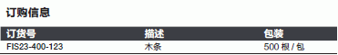 fisher木条 薄的木条 FIS23-400-123