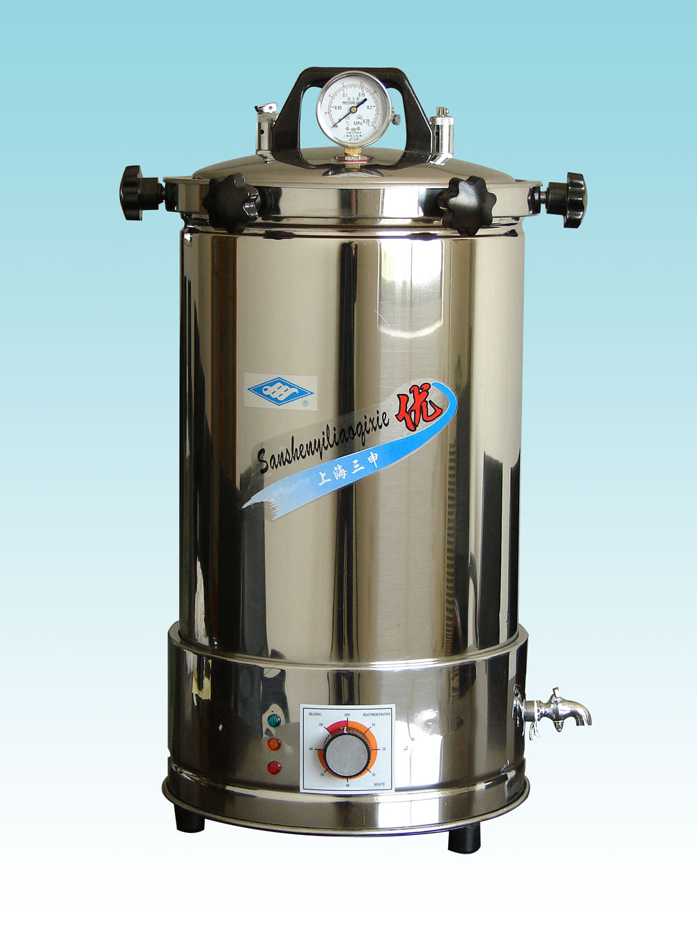 三申 手提式不锈钢压力蒸汽灭菌器（时控+防干烧型） YX280A*