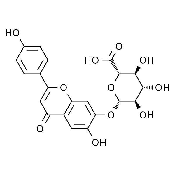 Apigenin-7-O-glucronide；芹菜素-7-O-葡萄糖醛酸苷
