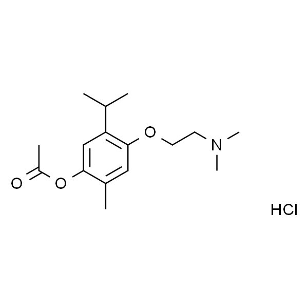 Moxisylyte (hydrochloride)；4-(2-二甲氨基乙氧基)-5-异丙基-2-甲基酯盐酸盐