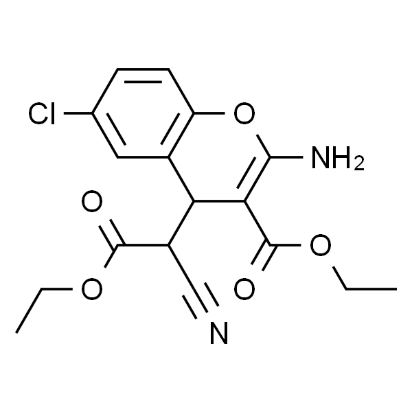 2-氨基-6-氯-ALPHA-氰基-3-(乙氧羰基)-4H-1-苯并吡喃-4-乙酸乙酯