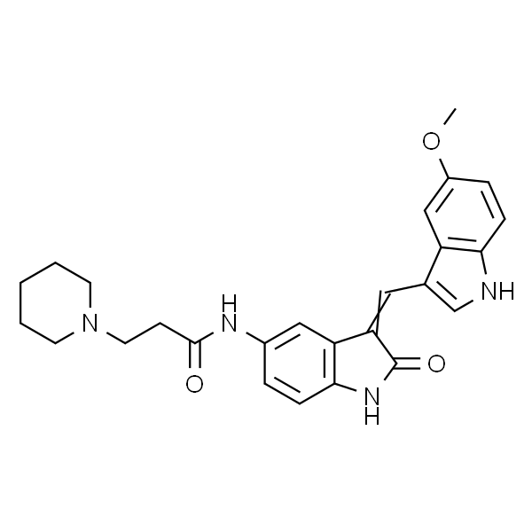 N-2,3-二氢-3-(5-甲氧基-1H-吲哚-3-基)亚甲基-2-氧代-1H-吲哚-5-基-1-哌啶丙酰胺
