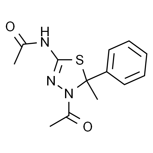 N-(4-乙酰基-4,5-二氢-5-甲基-5-苯基-1,3,4-噻二唑-2-基)乙酰胺