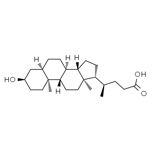 Lithocholic acid  石胆酸/胆石酸