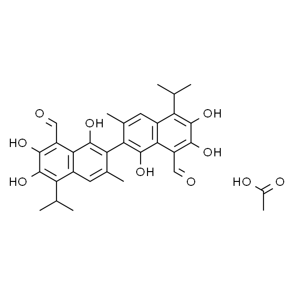 Gossypol (acetic acid)  醋酸棉酚