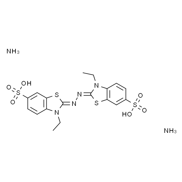 ABTS (diammonium salt)  2,2′-联氨-双（3-乙基苯并噻唑啉-6-磺酸）二胺盐