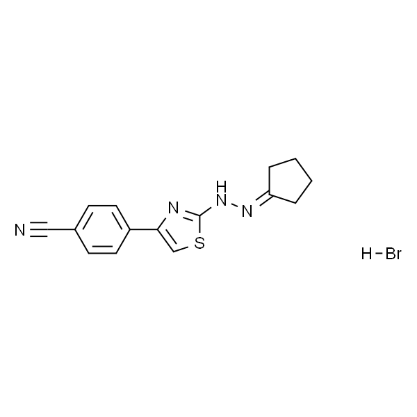 4-2-(2-环戊基亚基肼基)-4-噻唑基苯甲腈氢溴酸盐