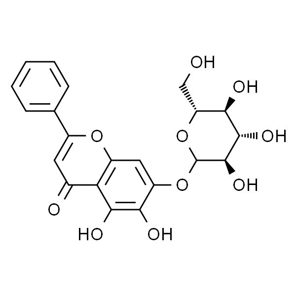 Oroxin A；黄芩素糖苷