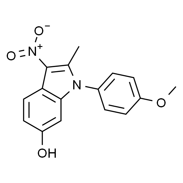1-(4-甲氧基苯基)-2-甲基-3-硝基-1H-吲哚-6-醇