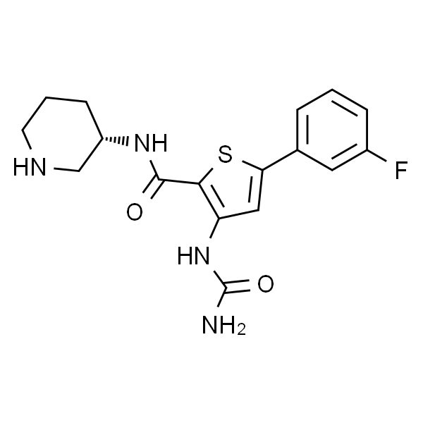 (S)-5-(3-氟苯基)-N-(哌啶-3-基)-3-脲基噻吩-2-甲酰胺