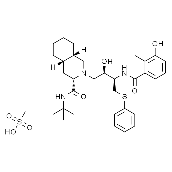 Nelfinavir mesylate；甲磺酸奈非那韦