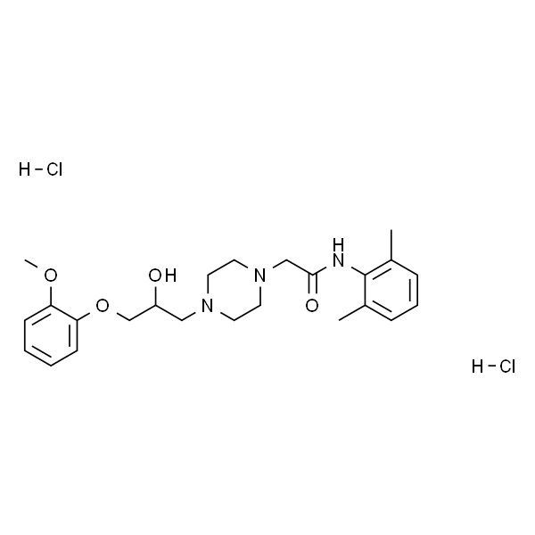 Ranolazine dihydrochloride；盐酸雷诺嗪