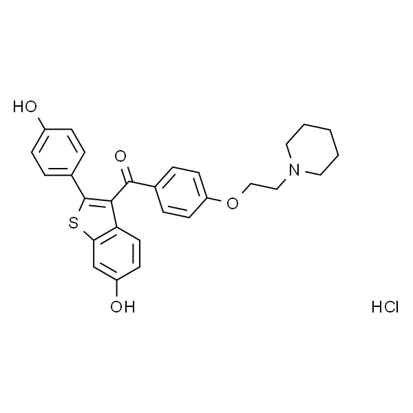Raloxifene hydrochloride；盐酸雷洛昔芬