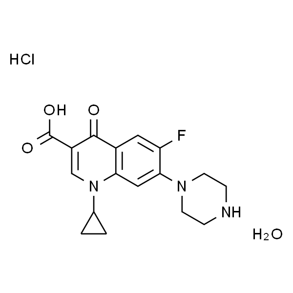 Ciprofloxacin HCL；盐酸环丙沙星一水