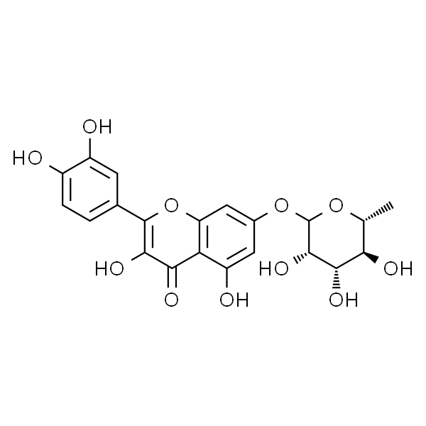 槲皮素7-O-α-L鼠李糖苷 标准品
