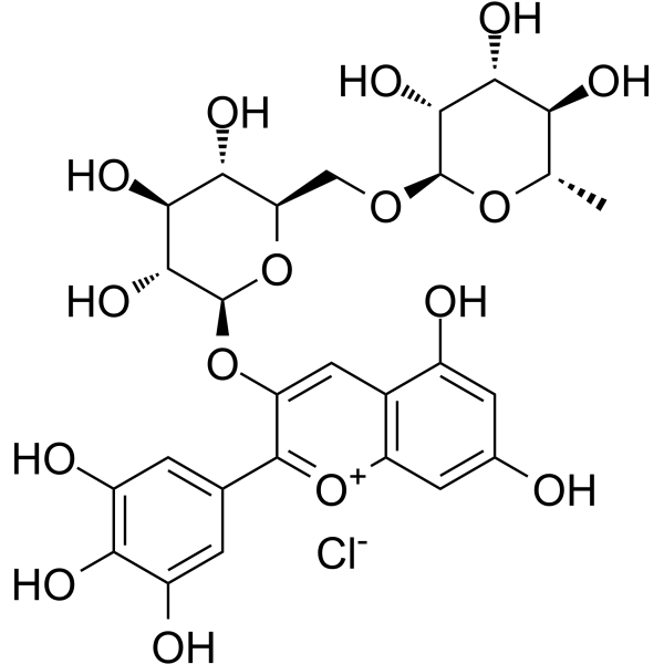 飞燕草素-3-O-芸香糖苷 标准品
