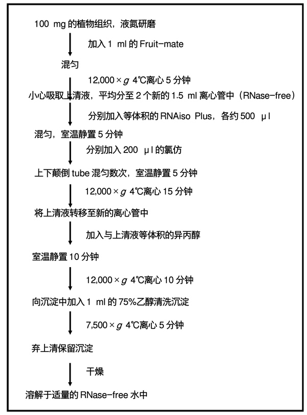 植物RNA提取辅助试剂Fruit-mate&trade; for RNA Purification