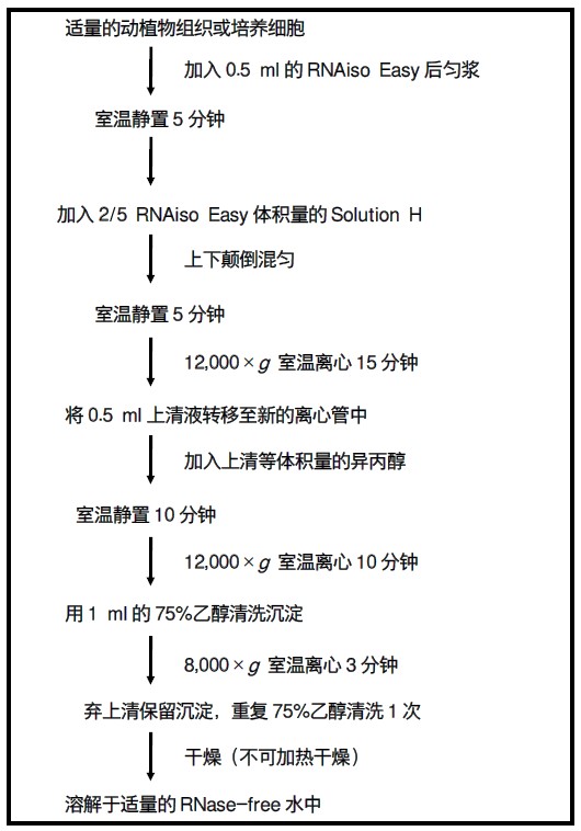 无需氯仿的RNA提取试剂RNAiso Easy