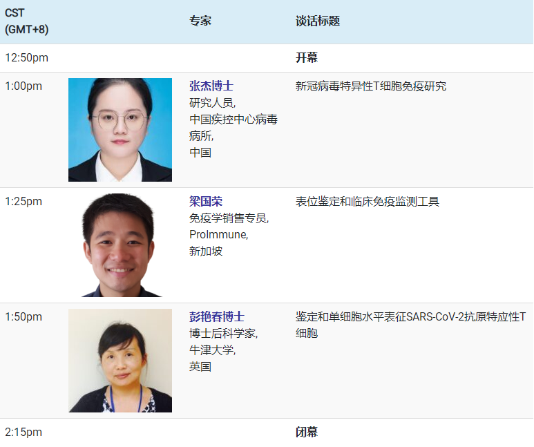 ProImmune T细胞中文座谈会2022 年
